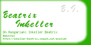beatrix inkeller business card